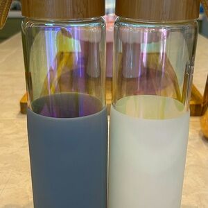 Anthropologie Glass Water Bottles